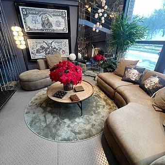 Модульный диван Magma Group RM натуральная кожа Sand Nubuck - ракурс 36