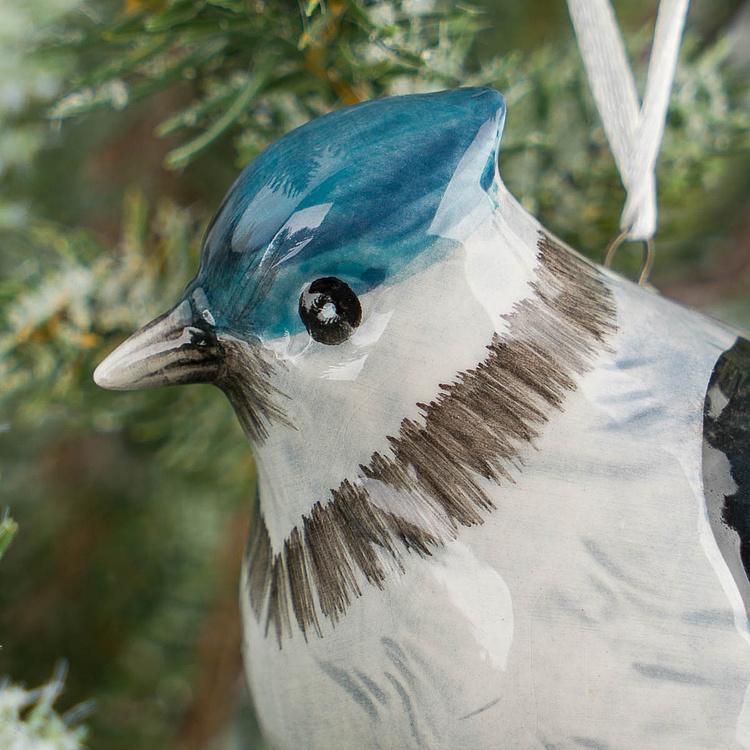 Ёлочная игрушка Синяя птичка Blue Bird 2 9,5 cm
