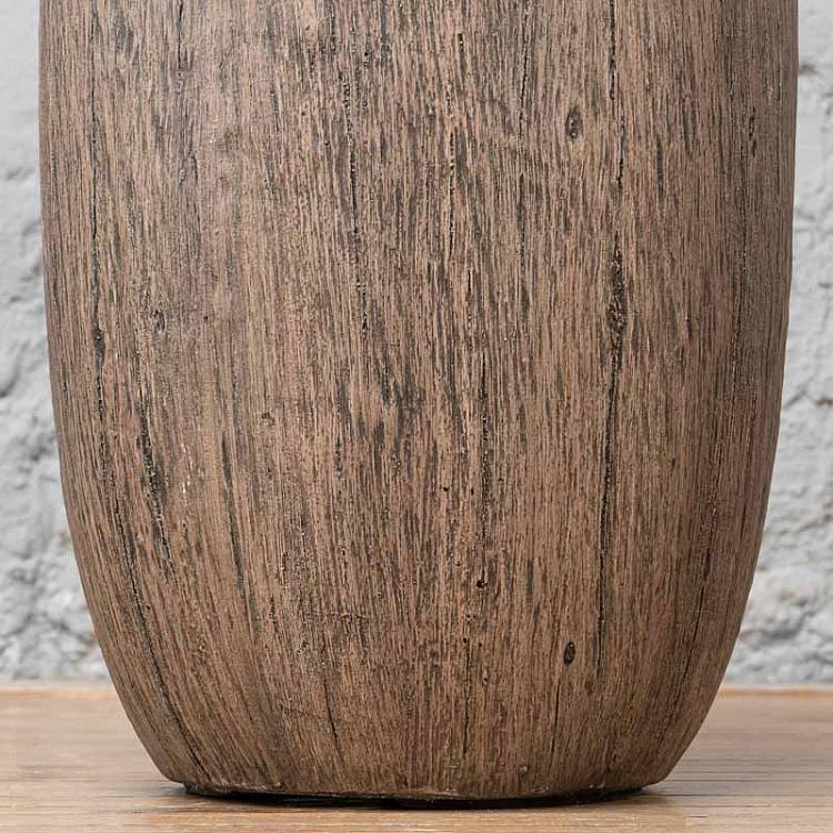 Высокое кашпо Эффектори, светлый дуб, S Effectory Wood Tall Pot Oak Small