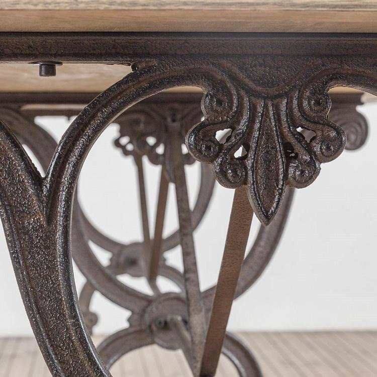 Обеденный стол, три железные ножки Cast Iron Table With 3 Legs