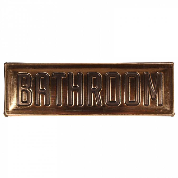Bronze Sign Bathroom 1