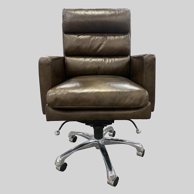 Кресло Hemingway Office Chair RM натуральная кожа Brown Franco - ракурс 3