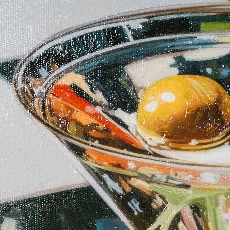 Картина в раме Бокал мартини Glass Of Martini Painting