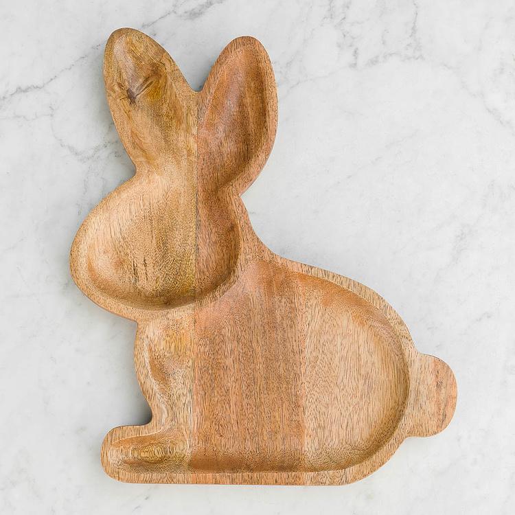 Подставка для мелочей Кролик Wooden Rabbit Trinket Tray