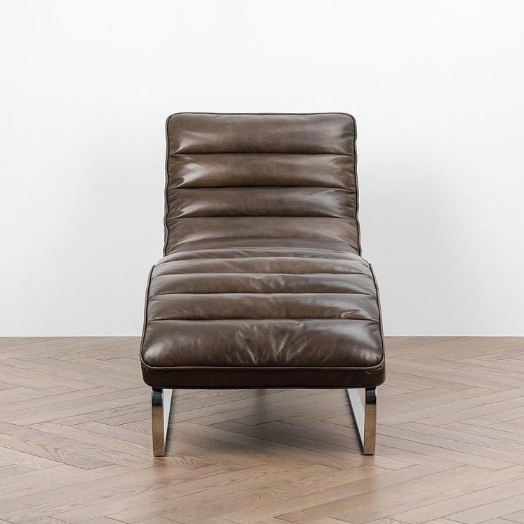 Шезлонг Toledo Lounge Chair RM натуральная кожа Antique Master - ракурс 2