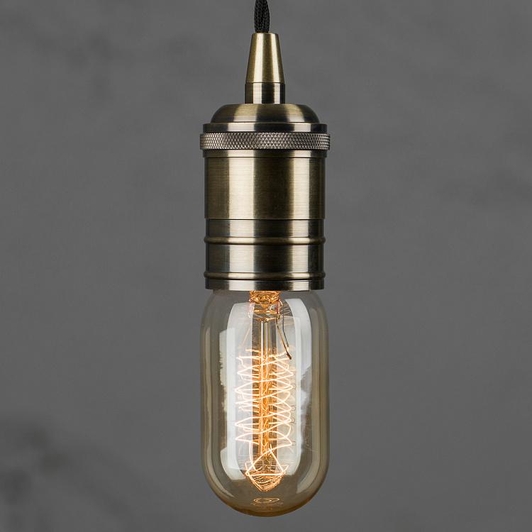 Лампа накаливания Эдисон Трубка Винт E27 40 Вт, золотая колба Edison Tube Gold Screw E27 40W