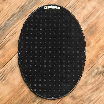 Зеркало Antique Black Bamboo Oval Mirror