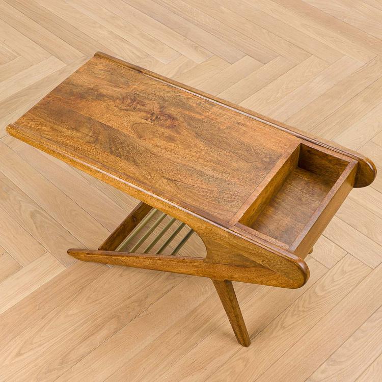 Журнальный стол из дерева манго Лаки Lucky Coffee Table Mango Wood