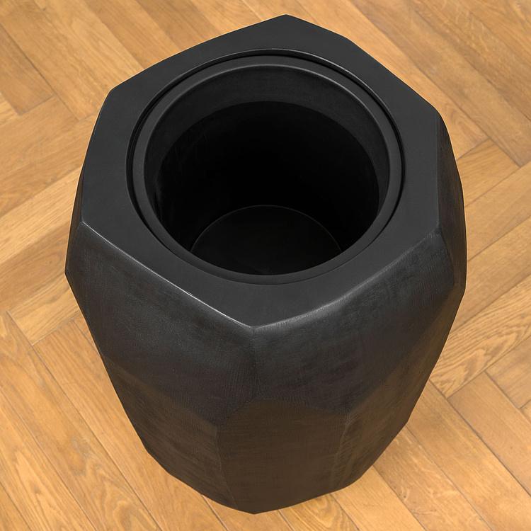 Кашпо Effectory Anthra Polyhedron Tall Pot Anthracite Large - ракурс 2