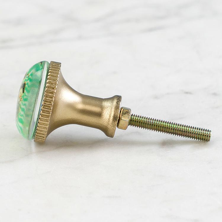 Набор из двух мебельных ручек с цветочным рисунком Set Of 2 Knobs Floral