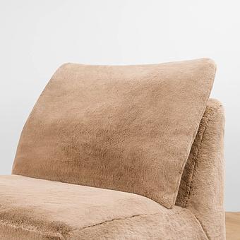 Кресло Lomfy Chair искусственный мех Big Bear Taupe - ракурс 6