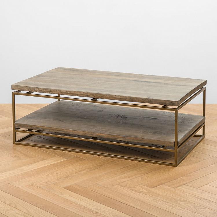 Lift Coffee Table With Shelf Mango Wood