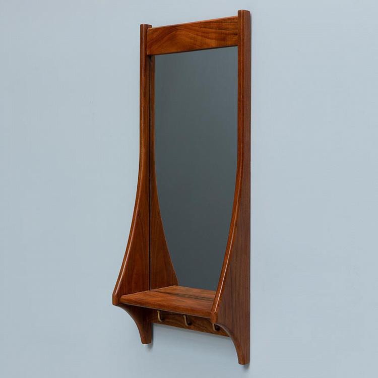 Зеркало с полкой и тремя крючками Ферги Fergie Mirror With Shelf And 3 Hooks