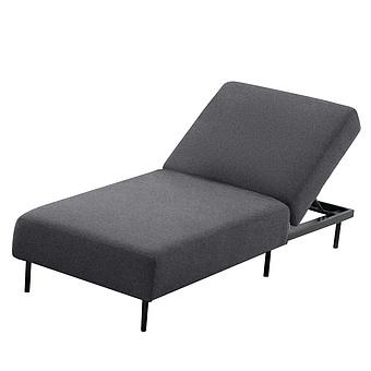 Садовый шезлонг-лежак Chic Lounger, Black акриловая ткань Anthracite Carbon