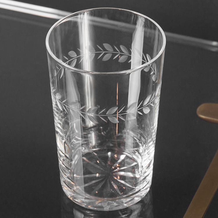 Стакан для зубных щеток с узором Tooth Glass Engraved