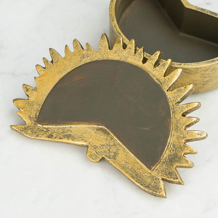 Шкатулка Пальмовый лист Tropical Leaf Box Gold