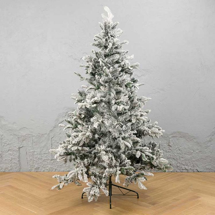 Snow-Covered Spruce Without Light Bulbs 182 cm