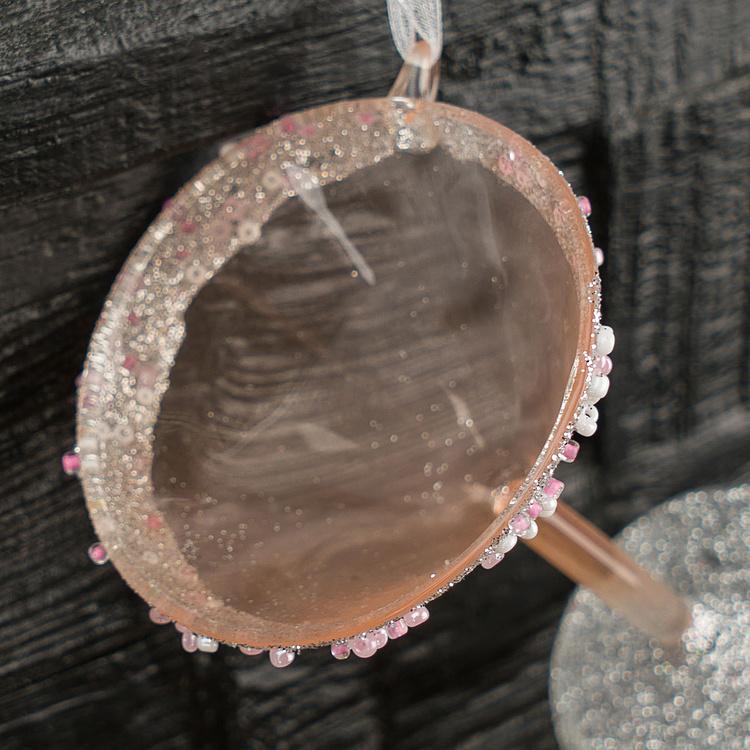 Ёлочная игрушка Hanger Martini Glass Pink 9 cm - ракурс 3