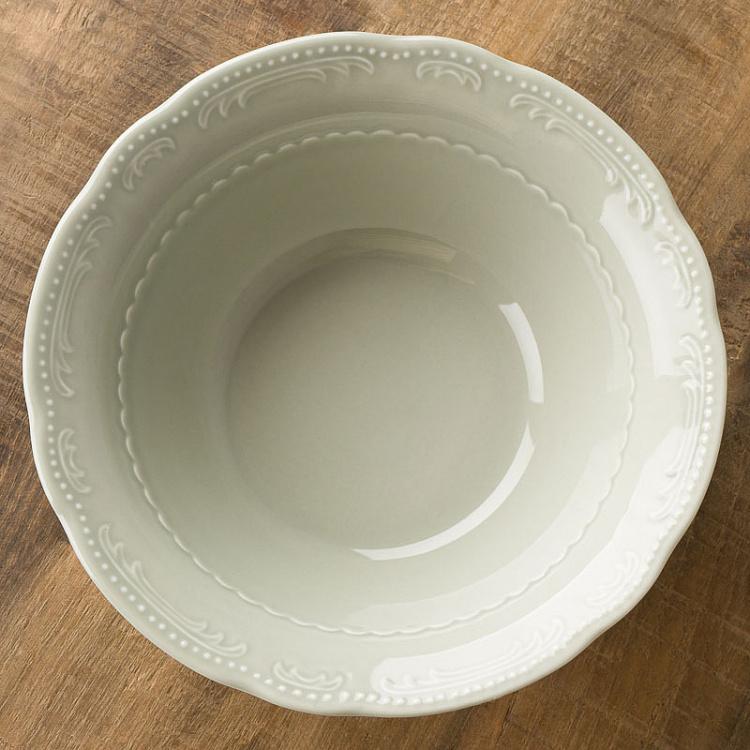 Серо-зелёная салатница Старая Вена Vecchio Vienna Salad Bowl Sage Green