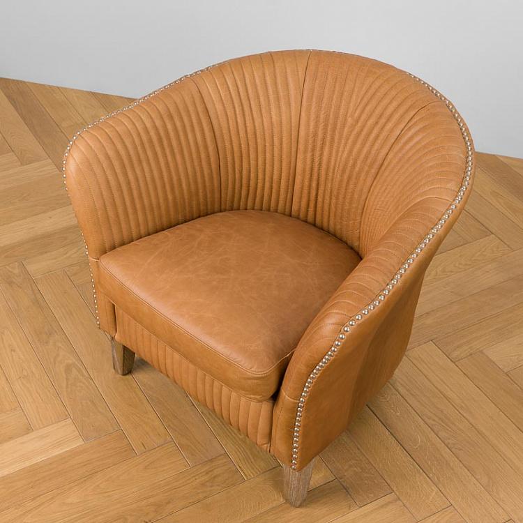 Коричневое кресло Леон Leon Chair, Nimes