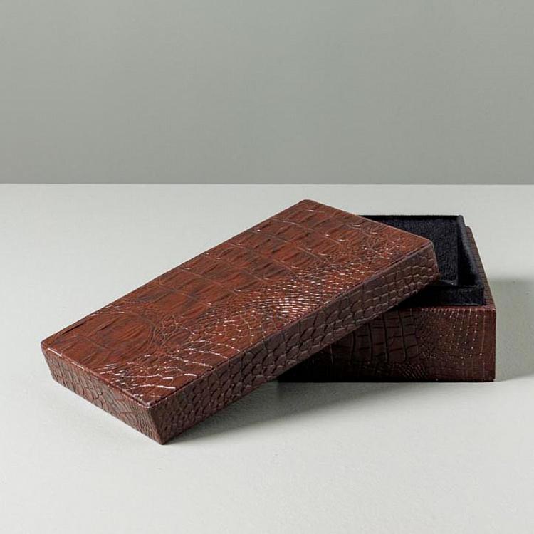 Кожаная шкатулка Связь, S Bond Leather Box Small