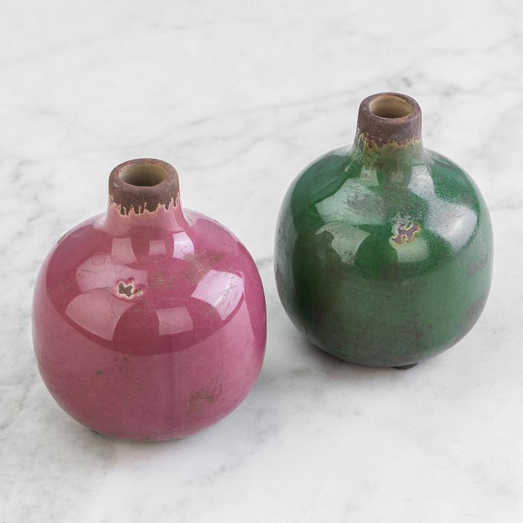 Керамическая розовая мини-ваза Ceramic Vase Pink Mini