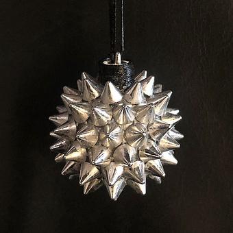 Spiked Ball Silver 4,5 cm