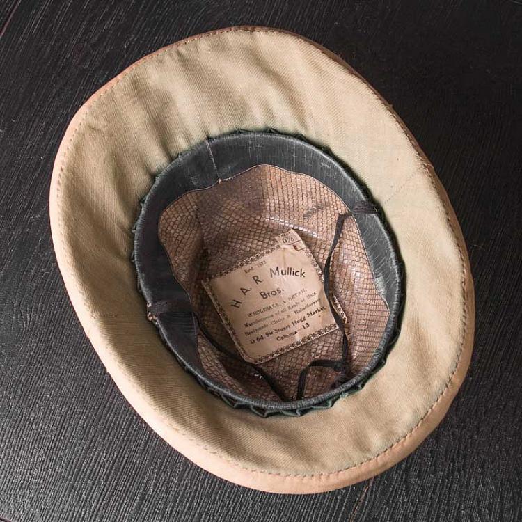 Винтажный британский головной убор из Индии Vintage Antique British Helmet From India
