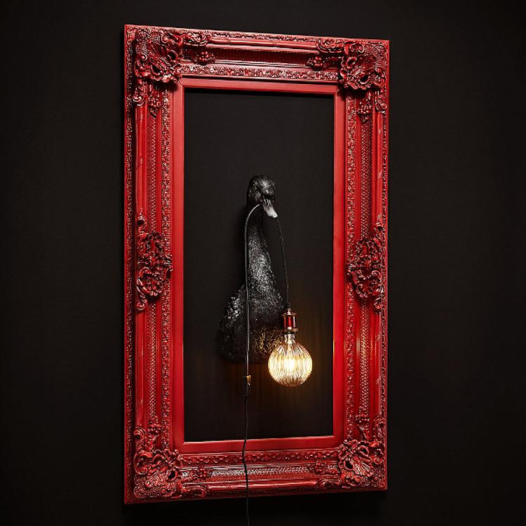 Бра Чёрный лебедь Петра Wall Lamp Petra Black