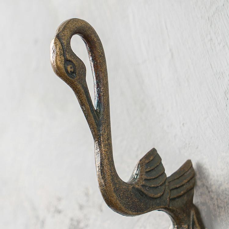 Двухрожковый чугунный крючок Журавль Crane Wrought Cast Iron Hook