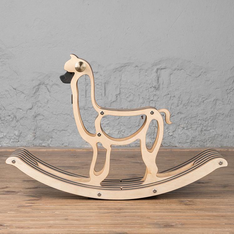 Светлая детская качалка Альпака Alpaca Rocking Chair Light Oil