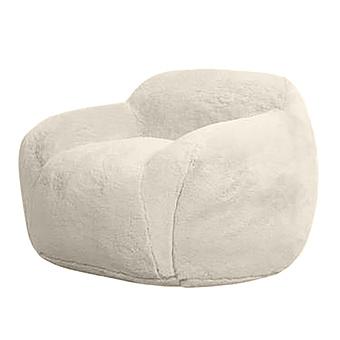 Кресло Snug Chair искусственный мех Big Bear Cream
