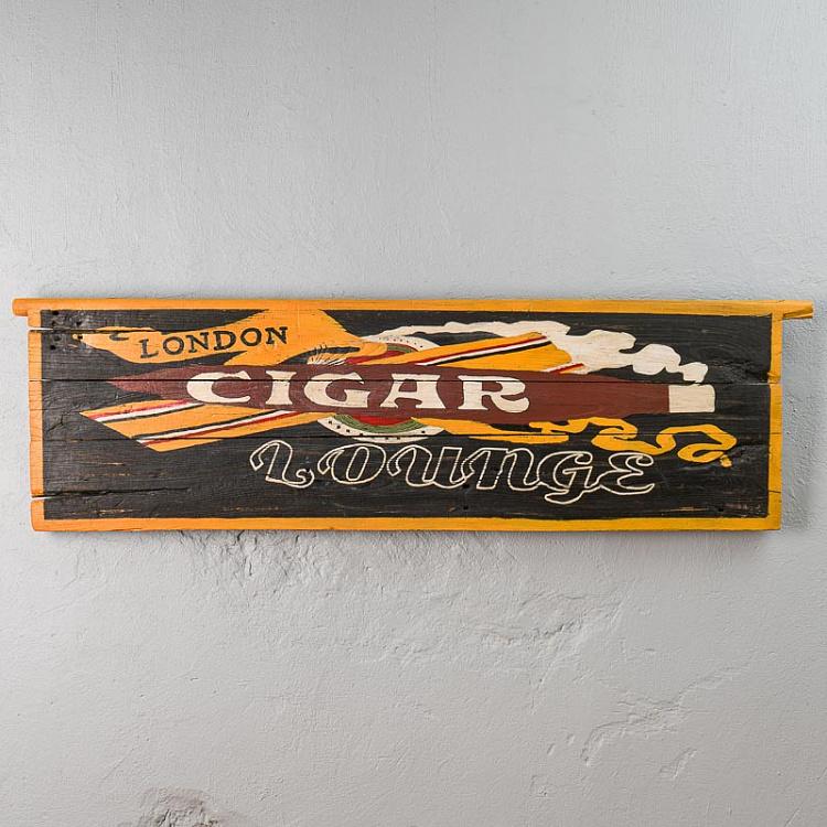 Вывеска Сигарный лаунж Cigar Lounge Wallart
