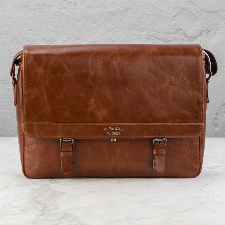 Кожаная мужская сумка Сечел Satchel Messenger Bag