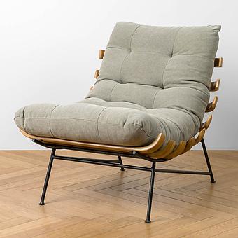 Capri Armchair, Black Matt Metal RM