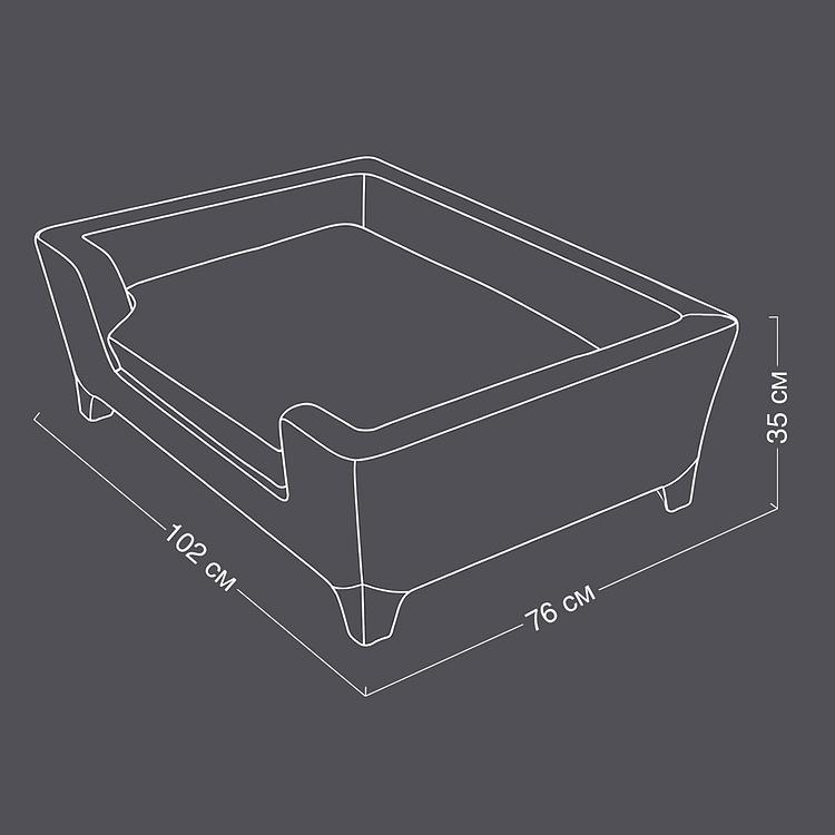 Диван для питомца Massimo Pet Bed Large, Brogan Brown - ракурс 15