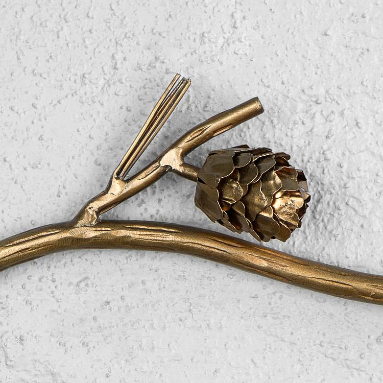 Настенная вешалка с 5 крючками Сосновые шишки Hedonistic Wall Coat Rack 5 Hooks