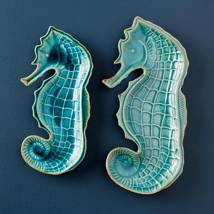 Блюдо Морской конёк, M Aqua Seahorse Dish Medium