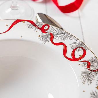 Тарелка New Year Pine Soup Plate
