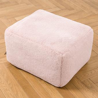 Пуфик Alaska Rectangular Pouf Small искусственный мех Big Bear Pink