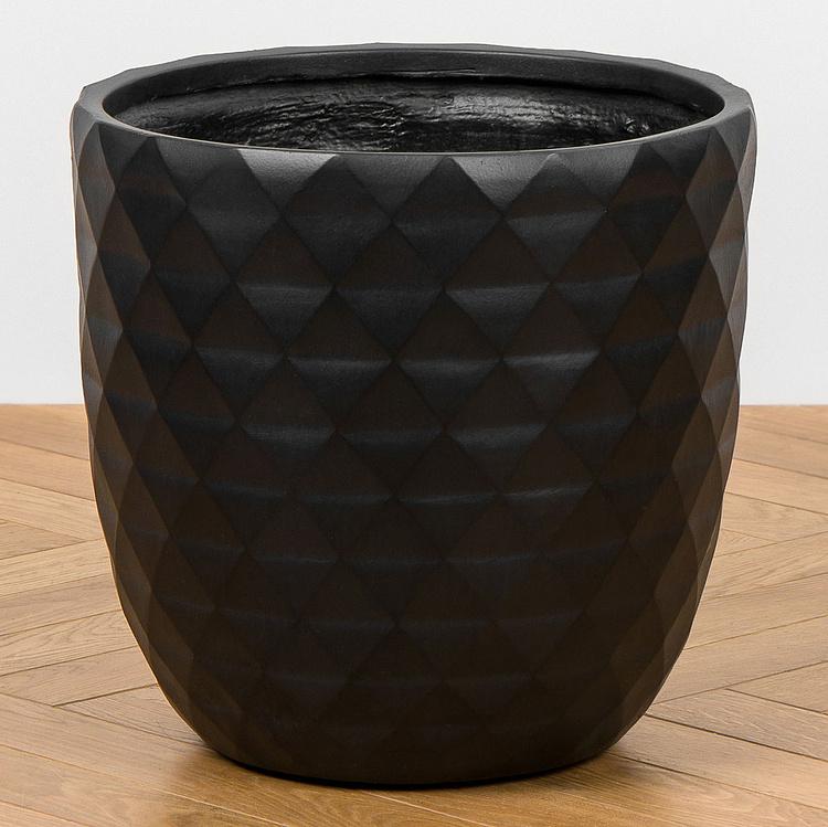 Кашпо Ergo Diamond Bowl Pot Anthracite Large