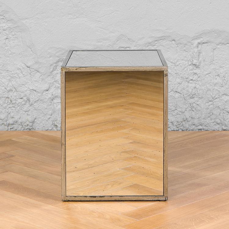 Комплект из двух зеркальных столиков Нарцисс Set Of 2 Narcisse Nesting Mirrored Side Tables