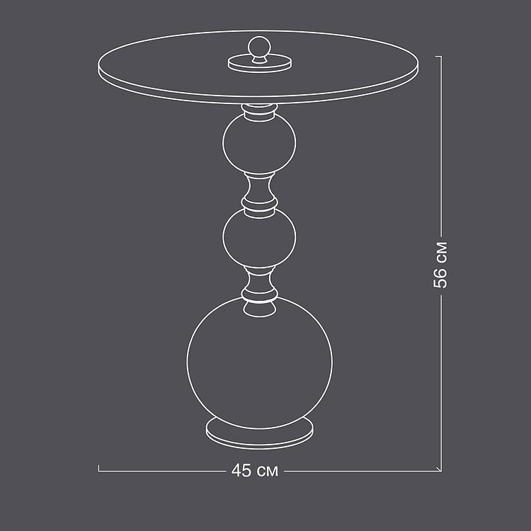 Прикроватный столик Atome Aluminium Base Side Table - ракурс 8