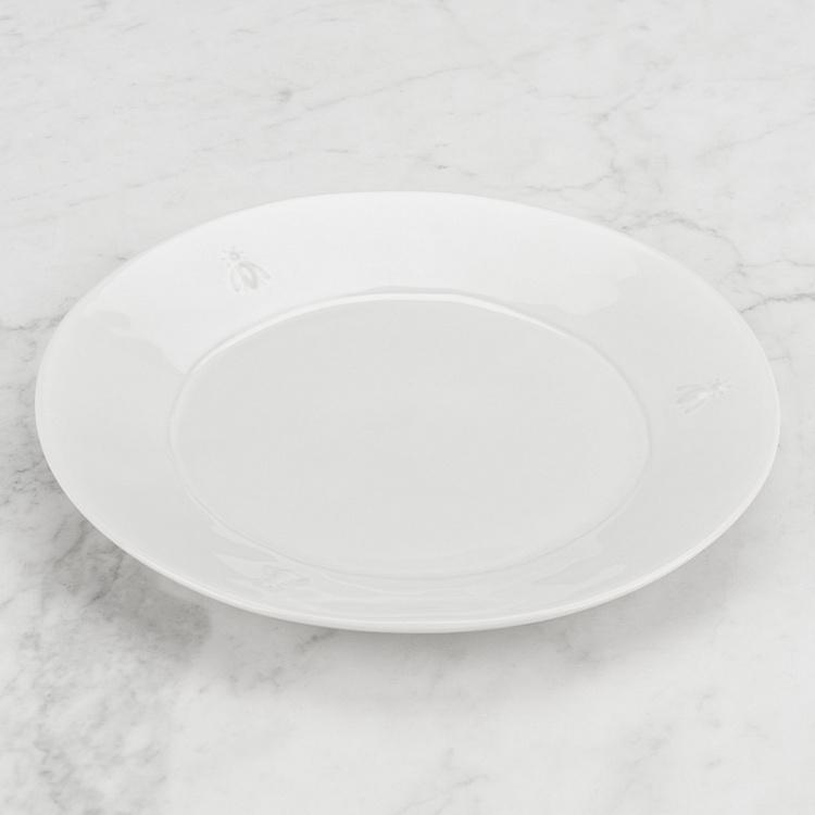 Abeille Ceramic Ecru Dessert Plate