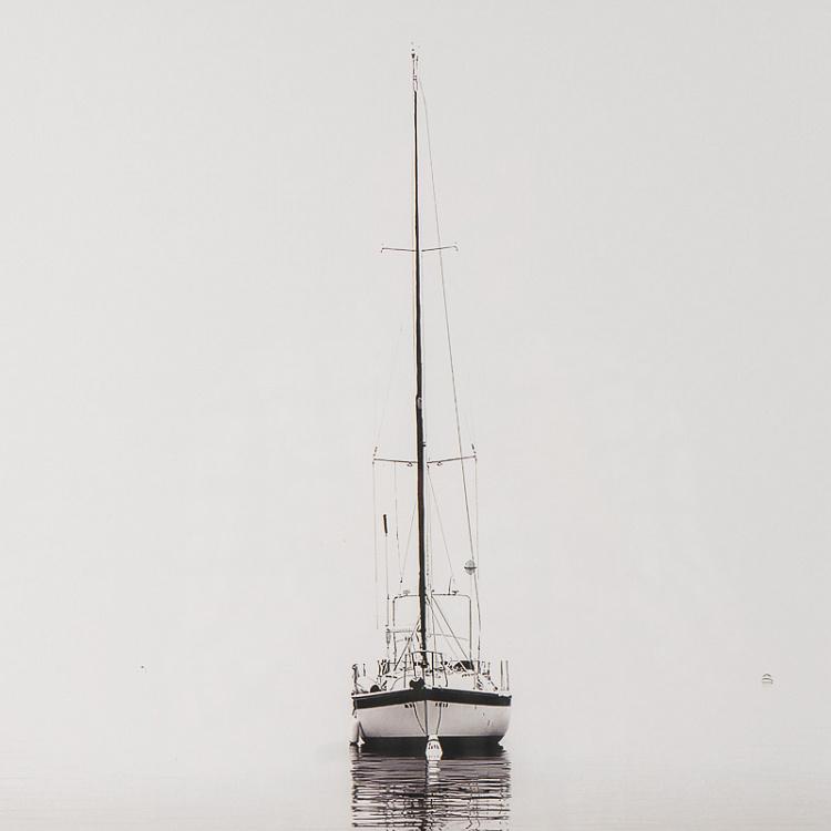 Фото-принт в чёрной раме Яхта Yacht, Studio Frame
