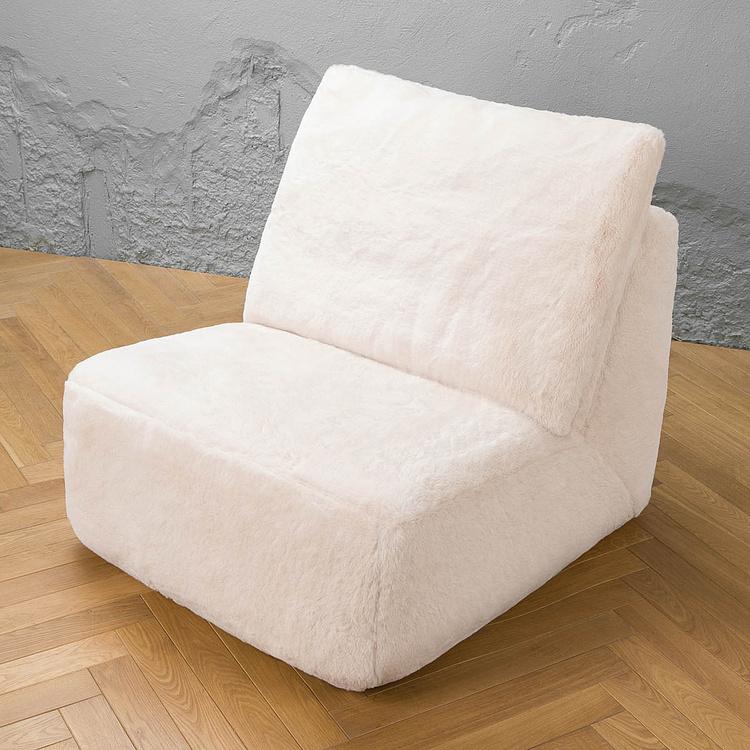Кресло Lomfy Chair искусственный мех Big Bear Cream - ракурс 5