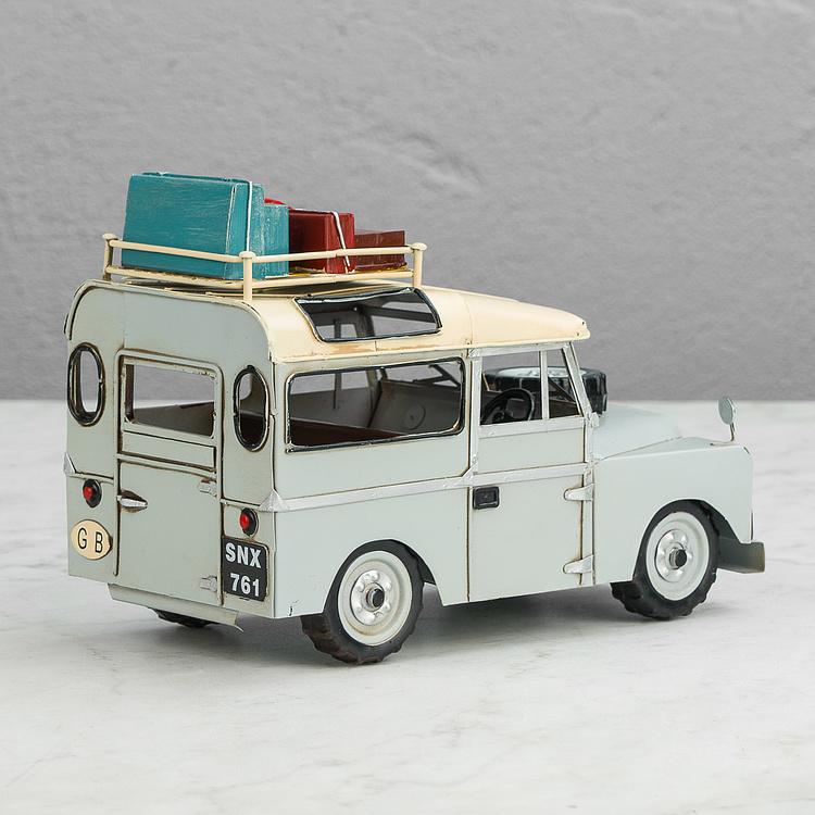 Статуэтка Винтажный Ленд Ровер с багажом Vintage Landrover With Luggage