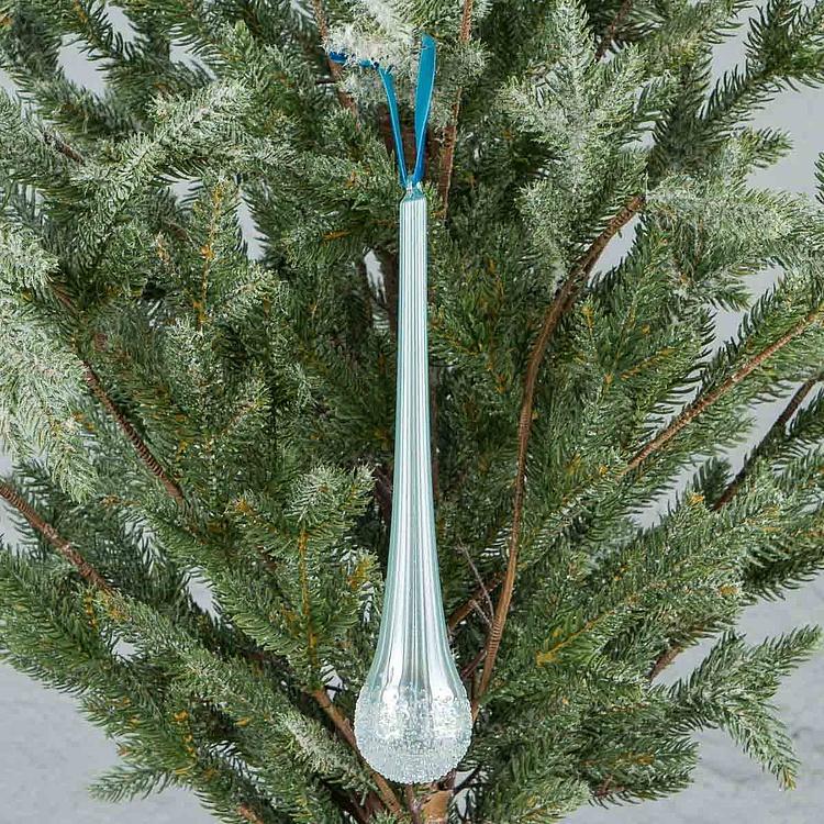 Ёлочная игрушка Голубая сосулька Icicle Blue 25 cm