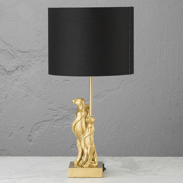 Настольная лампа Золотые сурикаты Table Lamp Golden Meerkats