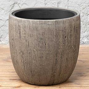 Effectory Wood Bowl Pot White Oak Large